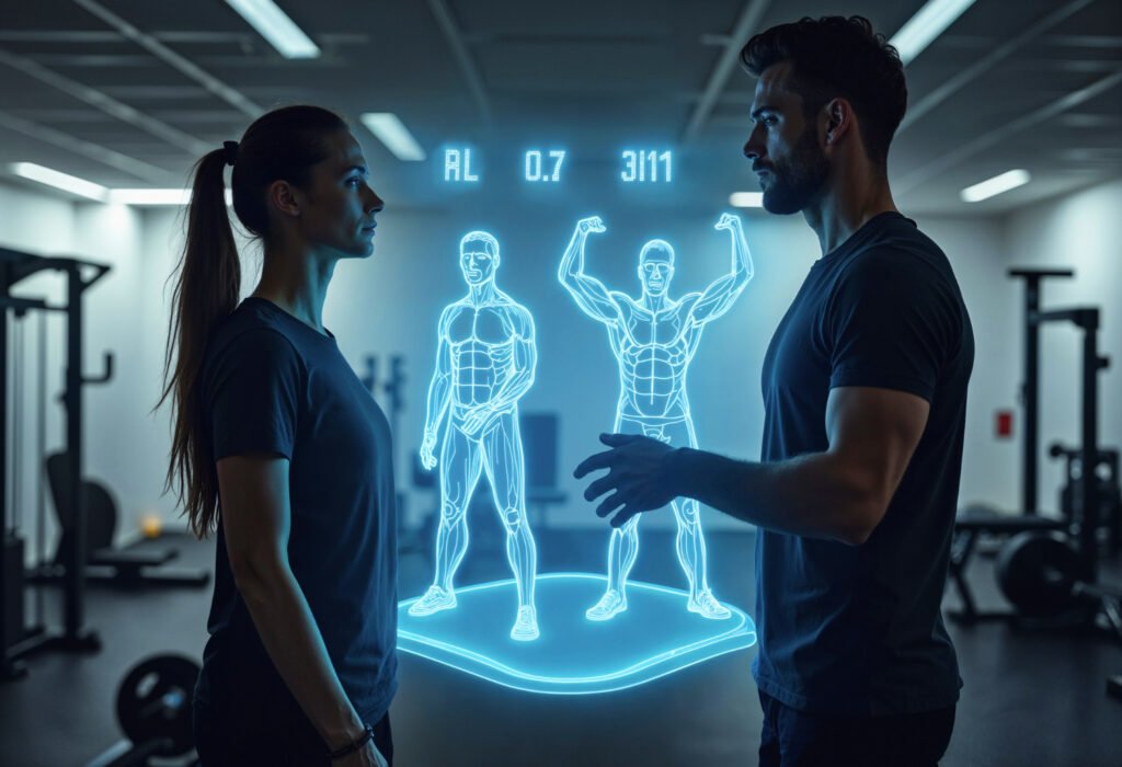 Client transformation and online fitness coaching session